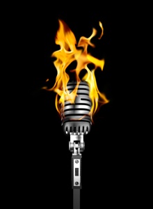 burning mic