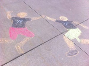 YF in chalk